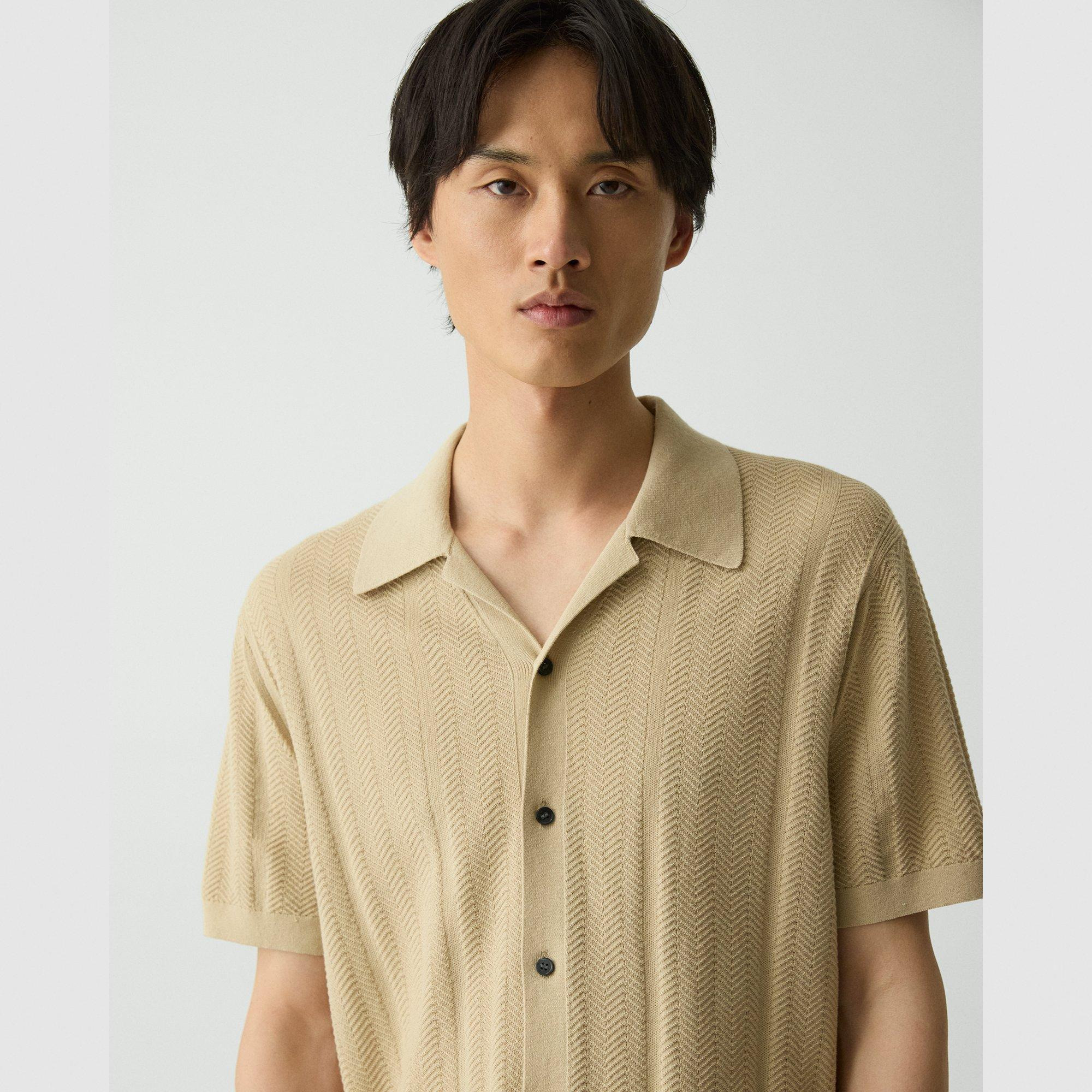 Camp Collar Shirt in Cotton Light Twist - 5