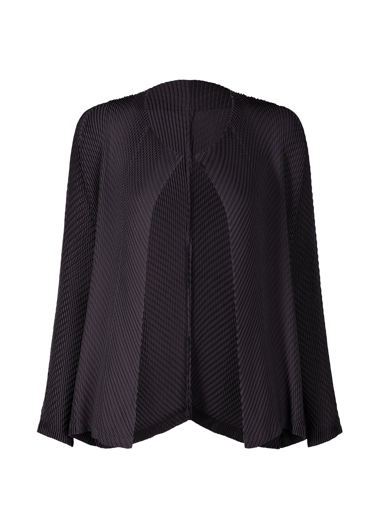 ORBICULAR PLEATS CARDIGAN - 1