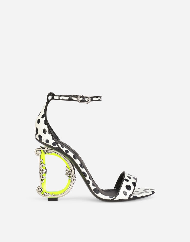 Printed elaphe baroque DG sandals - 1