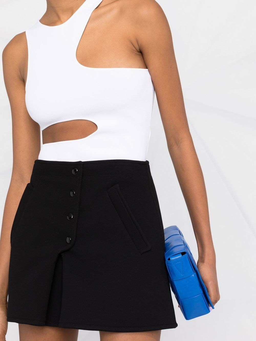 buttoned-up A-line miniskirt - 3