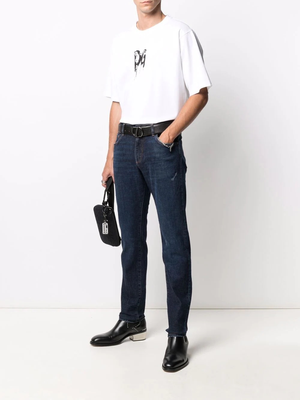 ripped-detail denim jeans - 2
