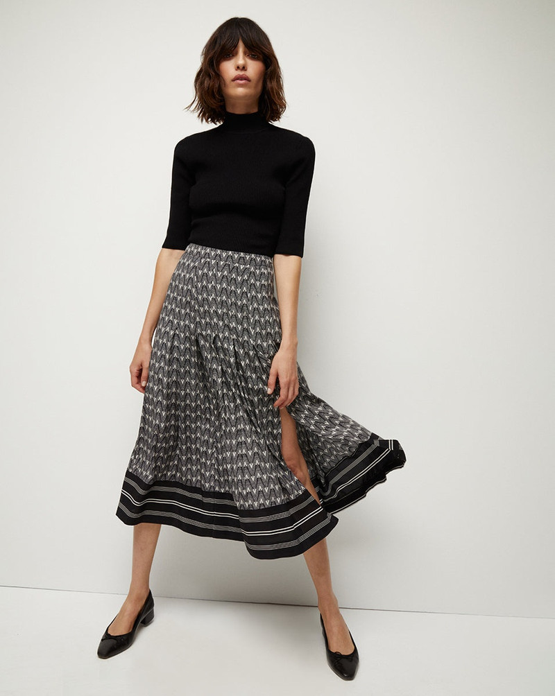 VERONICA BEARD NORRIS V-LOGO SKIRT outlook