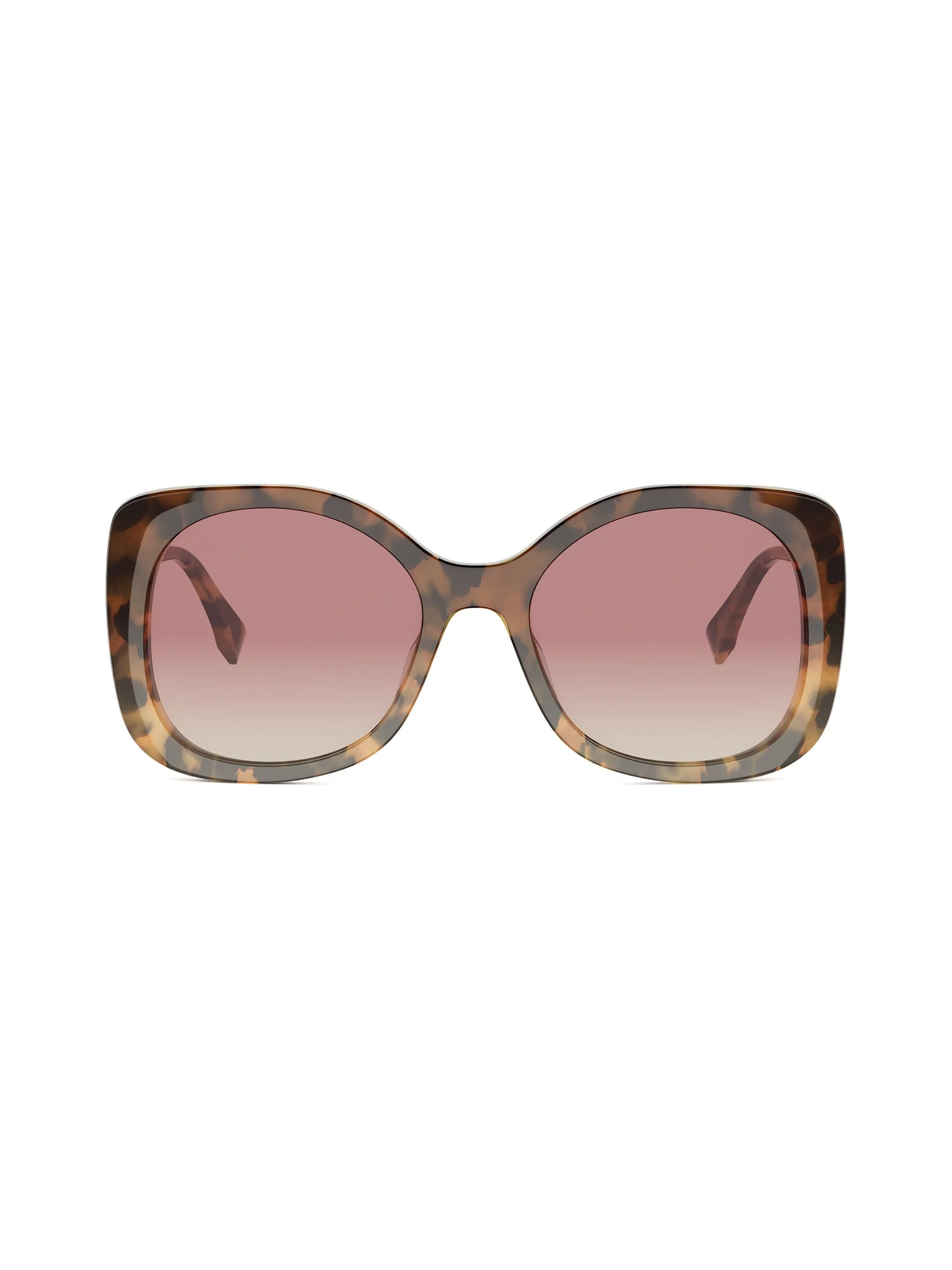 Women's Fendigraphy 55MM Butterfly Sunglasses - Gold Bordeaux - 1