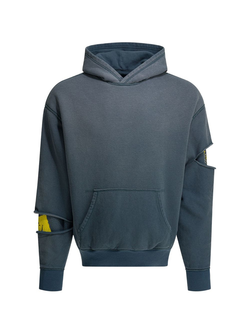 cut-out layered hoodie 1