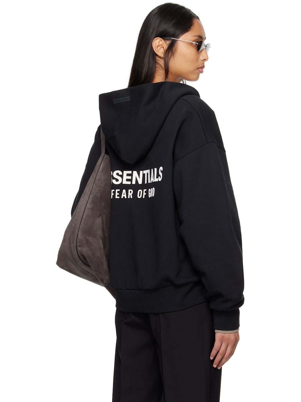 Black Classic Full Zip-Up Hoodie - 3