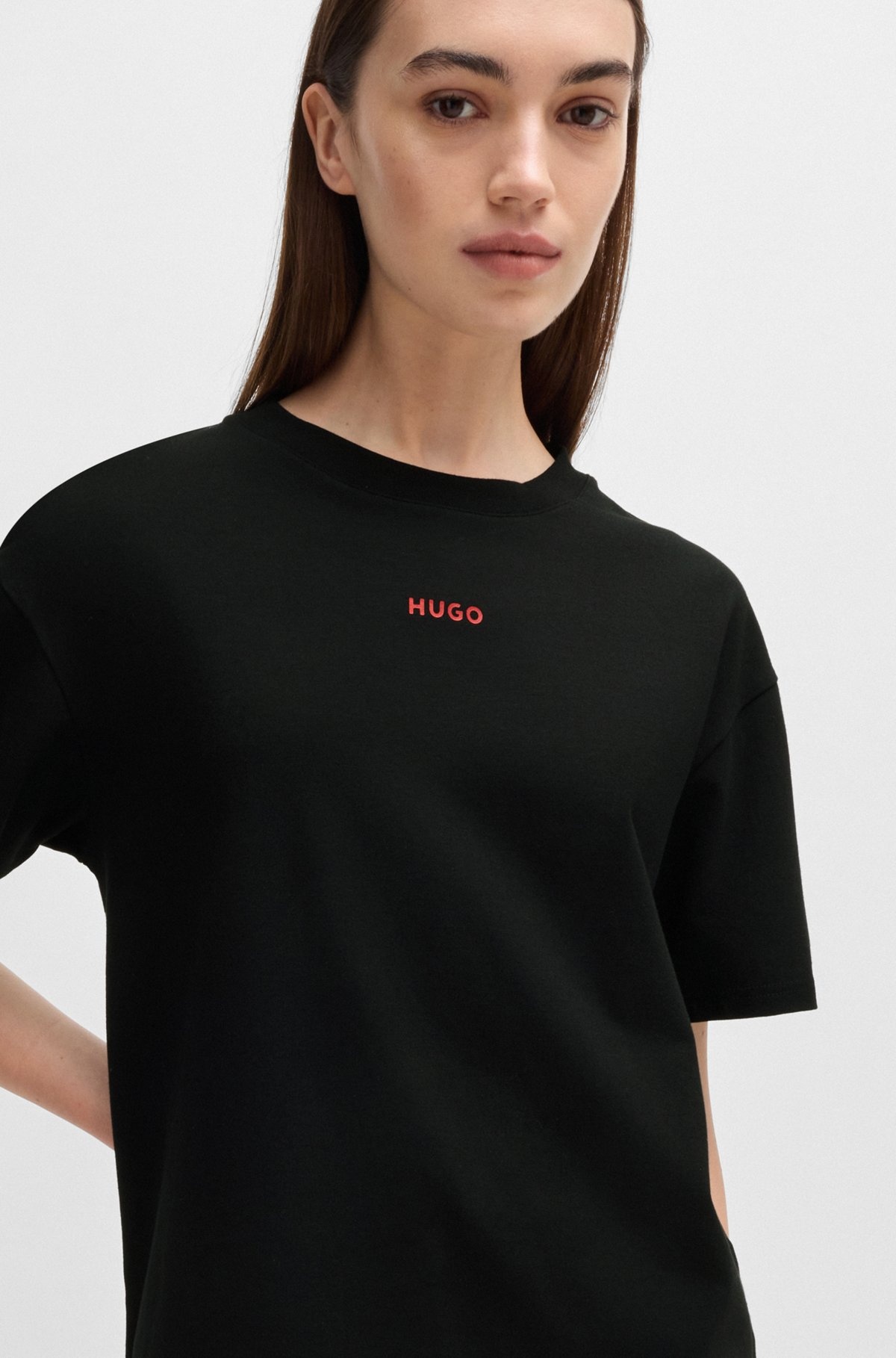 RELAXED-FIT T-SHIRT WITH SILICONE-PRINTED LOGO - 4