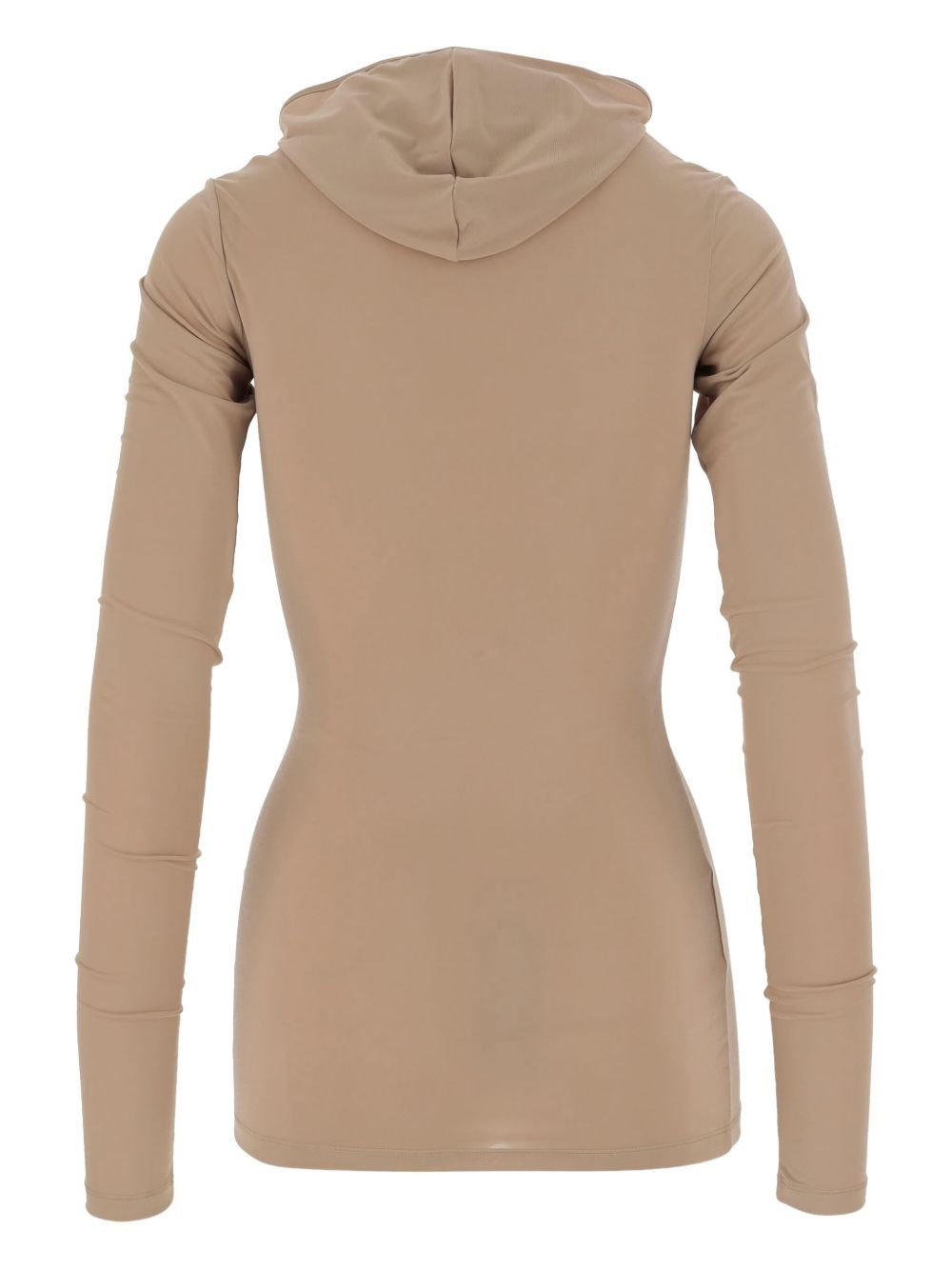 high-neck hooded top - 2