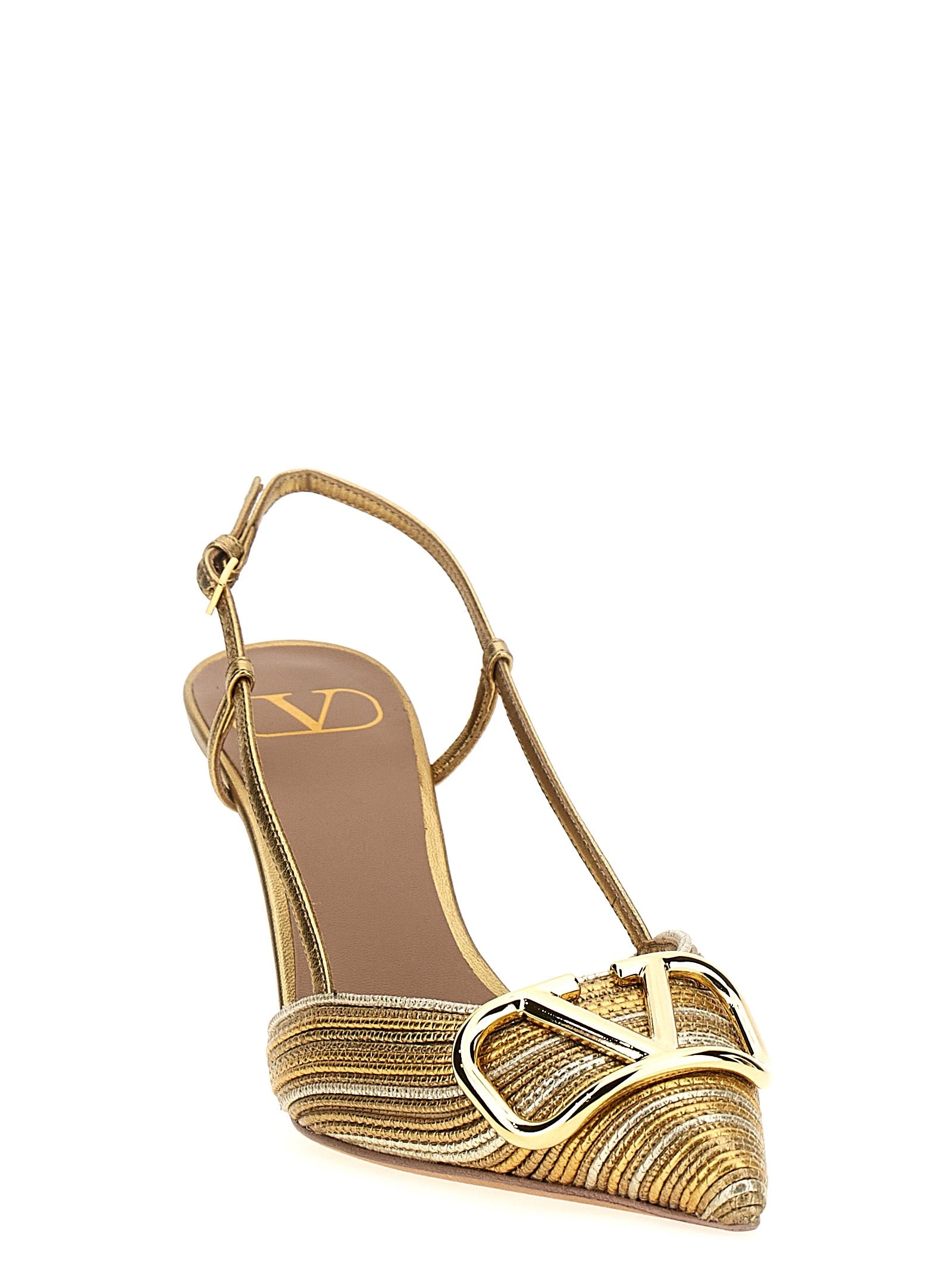 サンダル・ミュール VALENTINO Multicolor nappa leather VLogo Signature pumps 0400022245542_PINKMULTICOLOR?