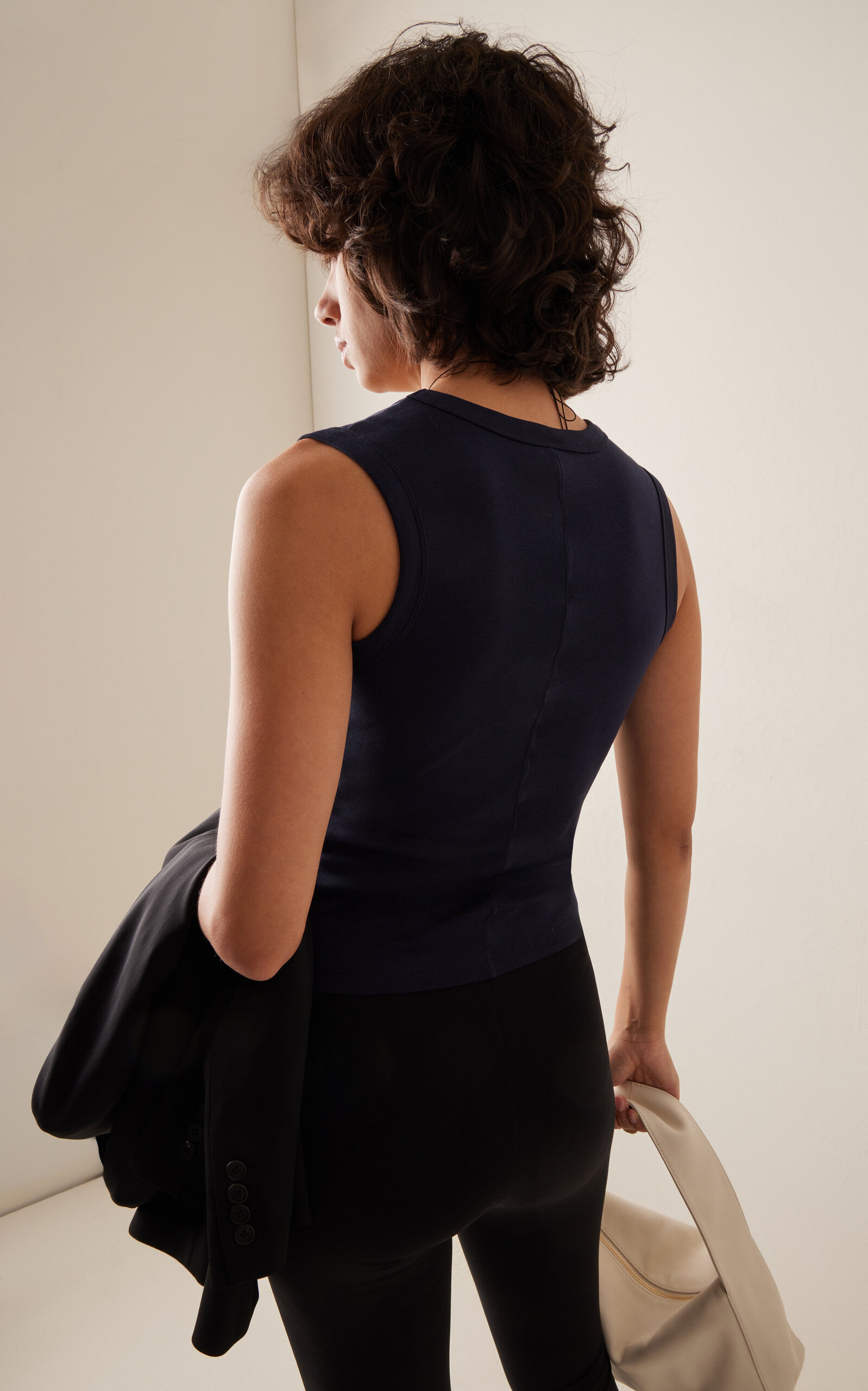 Dewi Organic Cotton Tank Top navy - 4