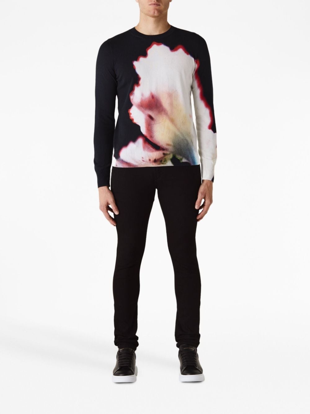 Solarised Flower-print cotton sweatshirt - 2