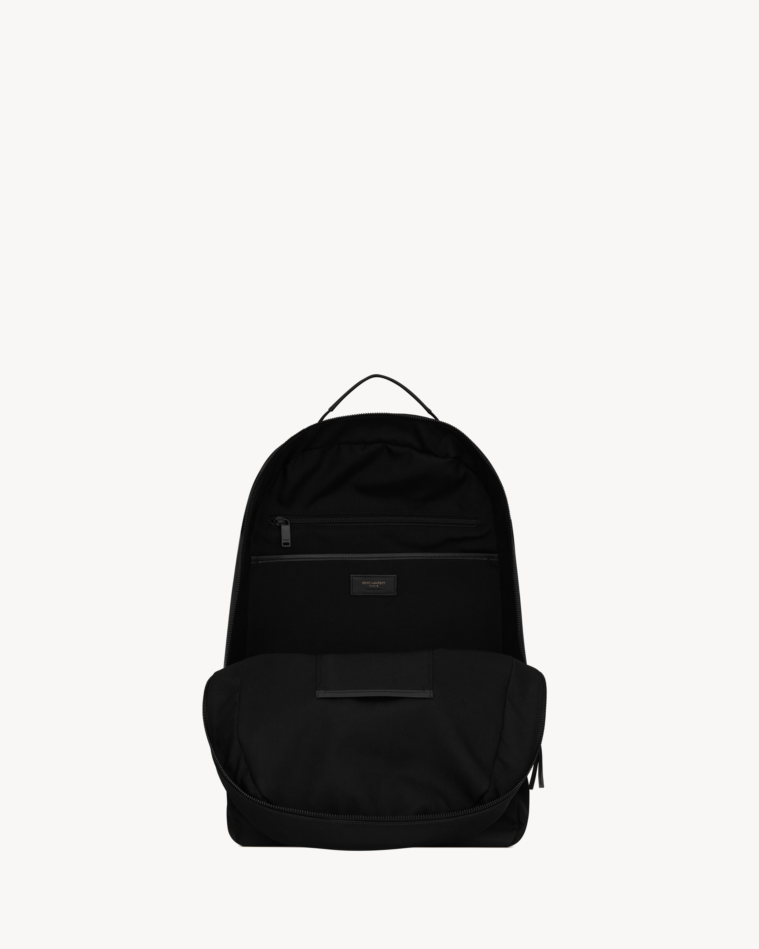 CITY TREKKING BACKPACK IN ECONYL®, SMOOTH LEATHER AND NYLON - 4