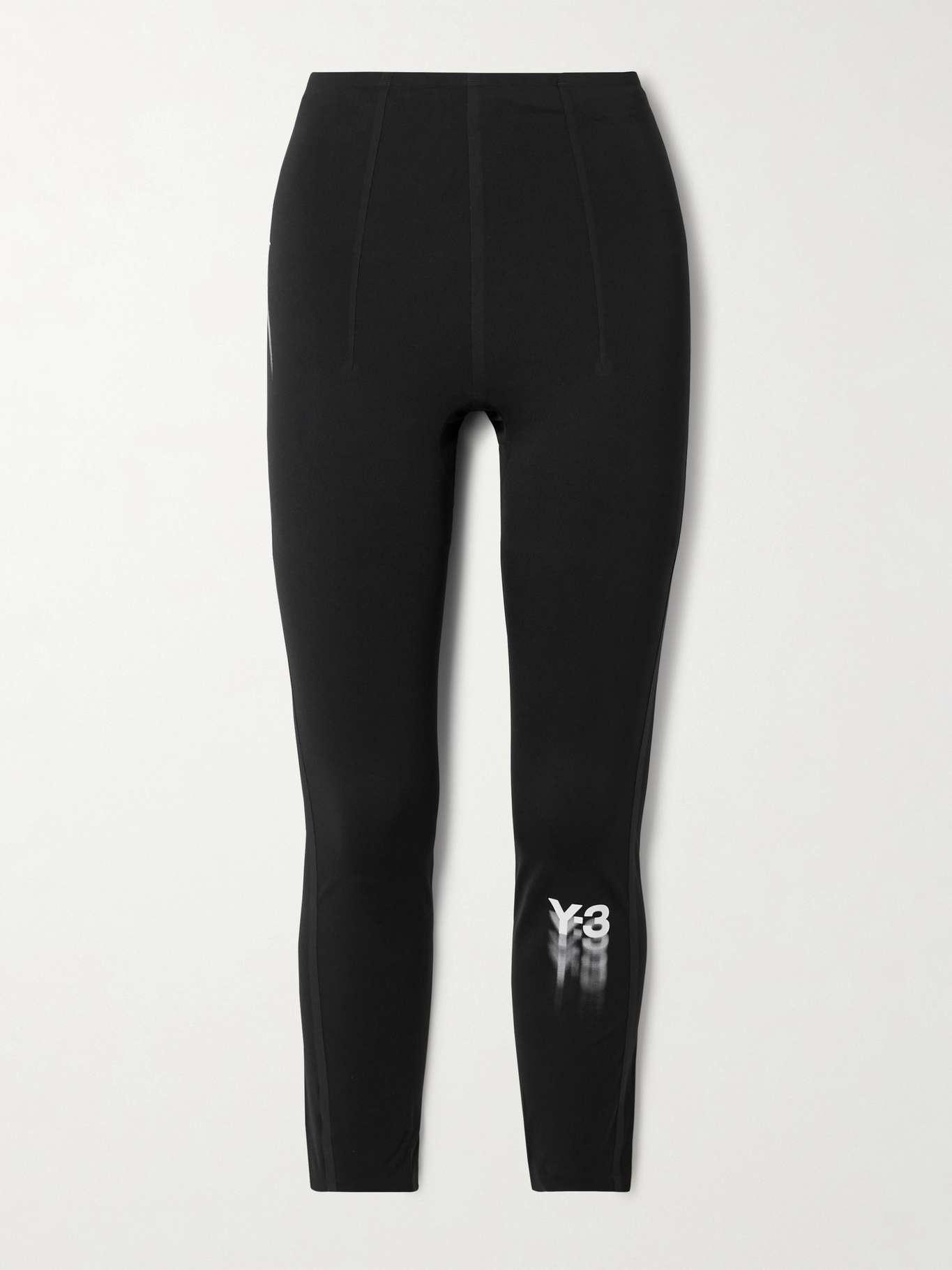 + Y-3 printed stretch recycled leggings - 1