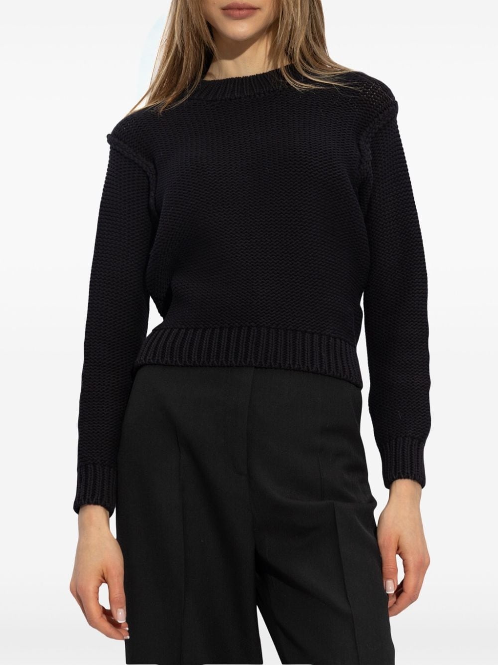 ribbed-knit sweater - 3