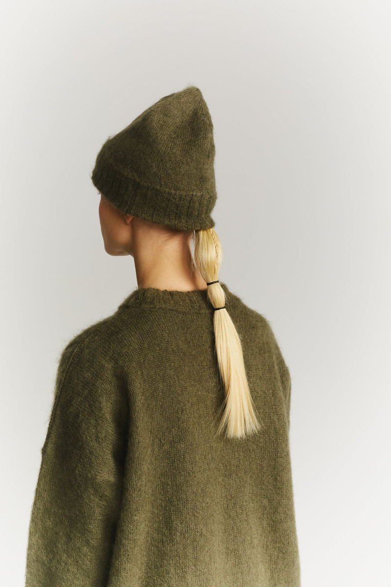 JUMPER - MOHAIR - KHAKI 1