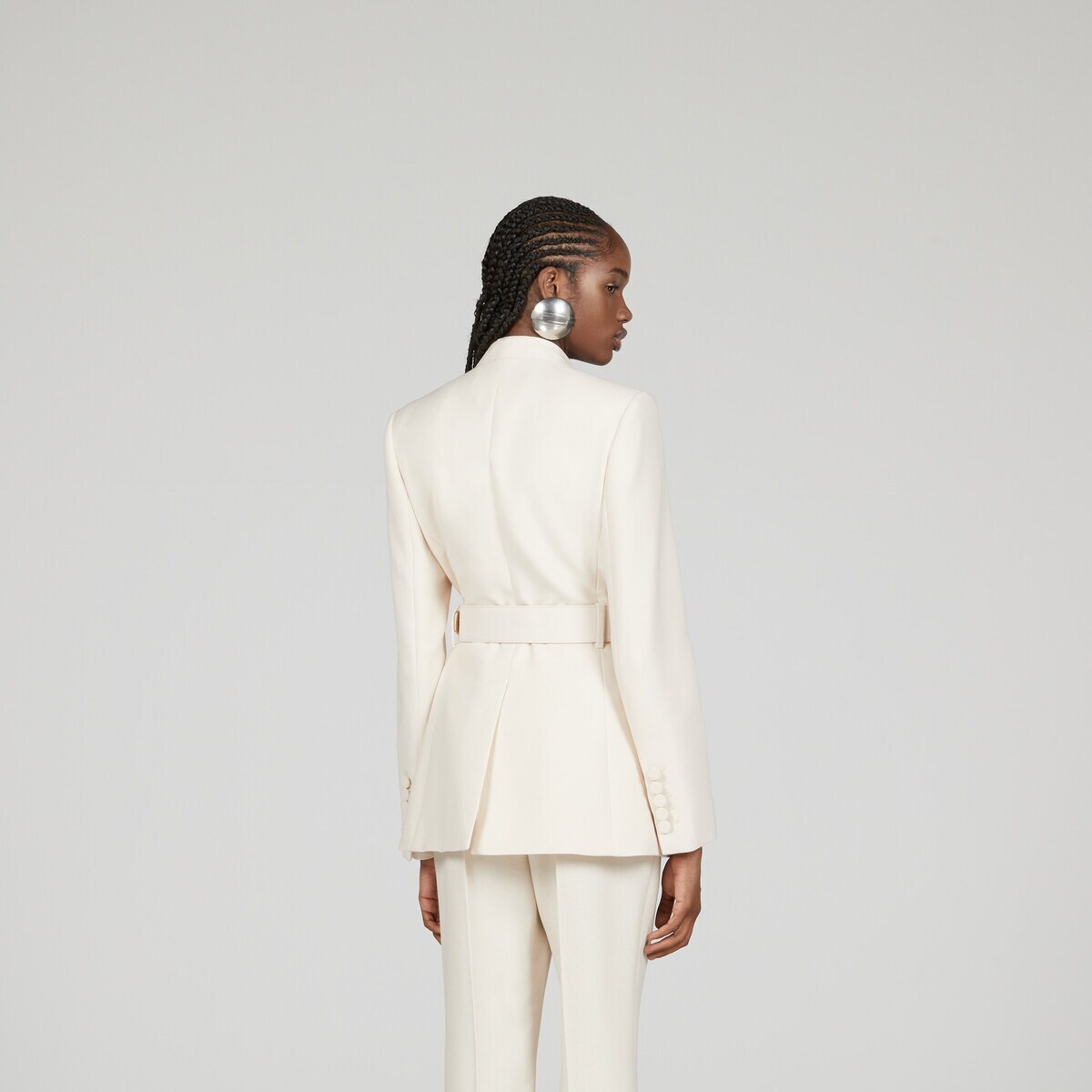 Wool crêpe jacket - 7