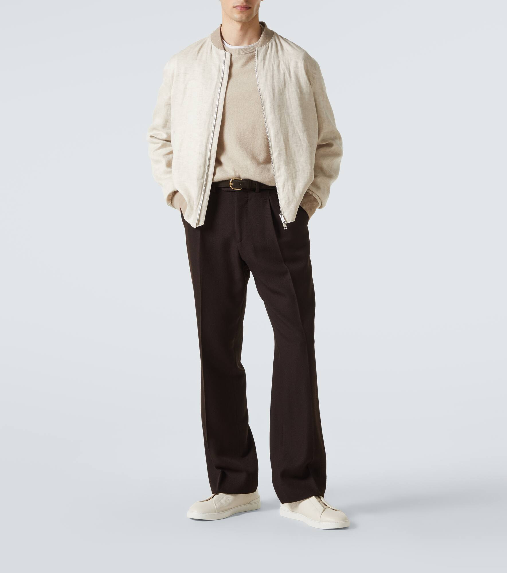 Linen bomber jacket - 2