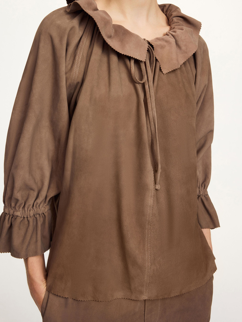 Dicte Suede blouse 4