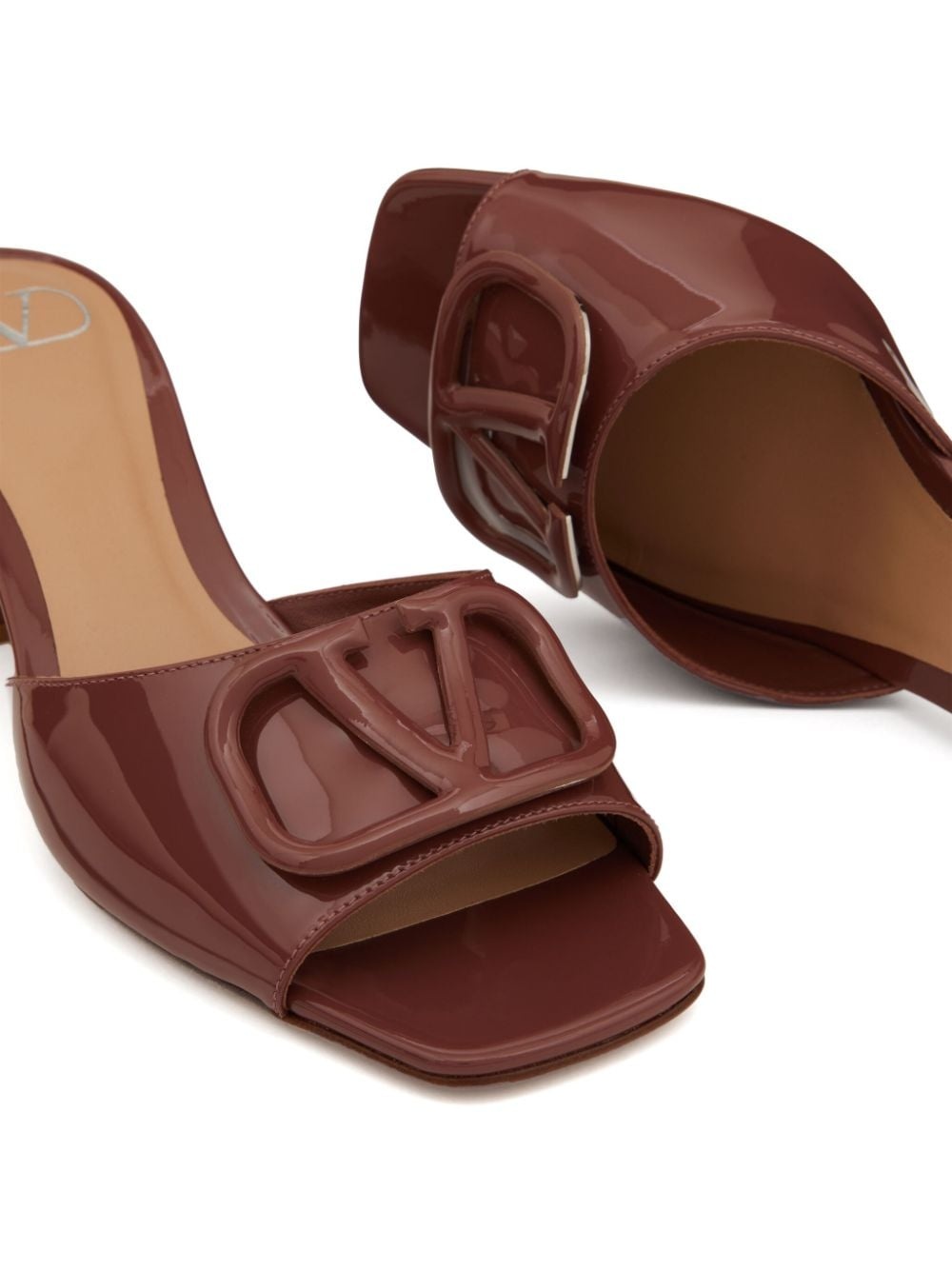 VLogo Signature 60mm patent sandals - 5
