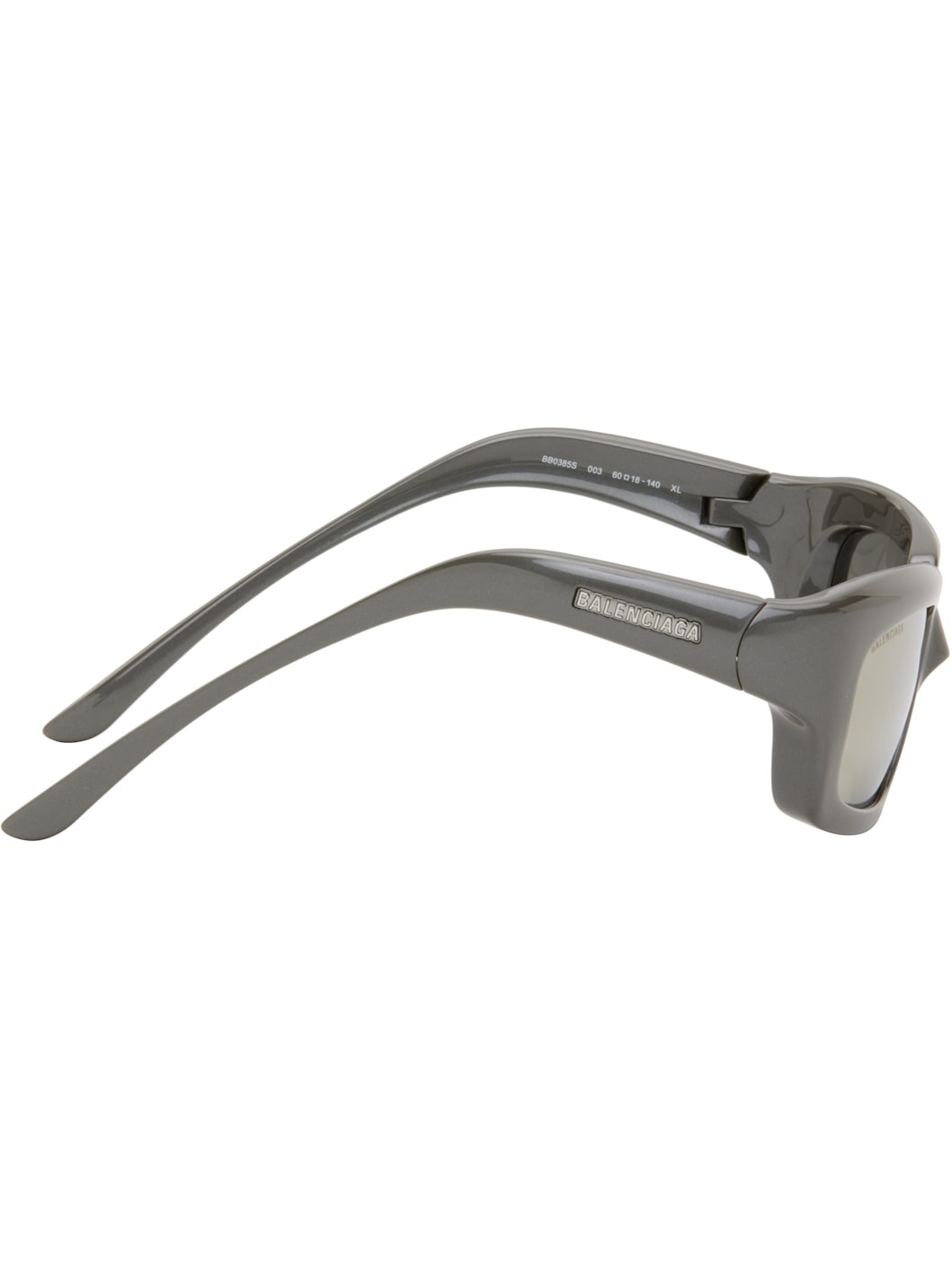 Gray Rectangular Sunglasses - 2