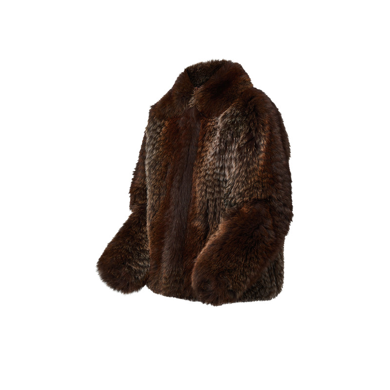 Louis Vuitton Oversized Fox Fur Jacket outlook