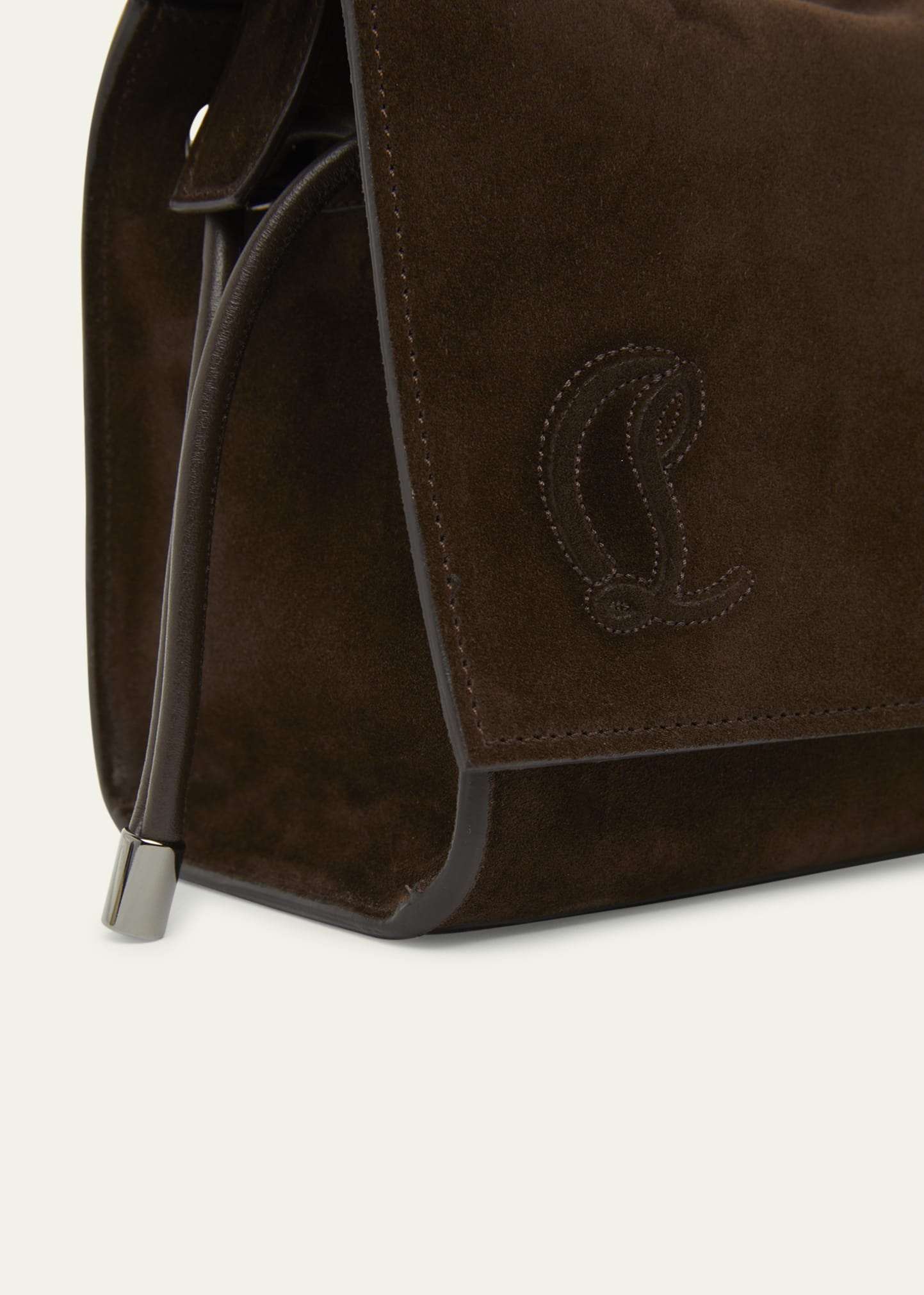 Baggy Small Shoulder Bag in Suede - 5