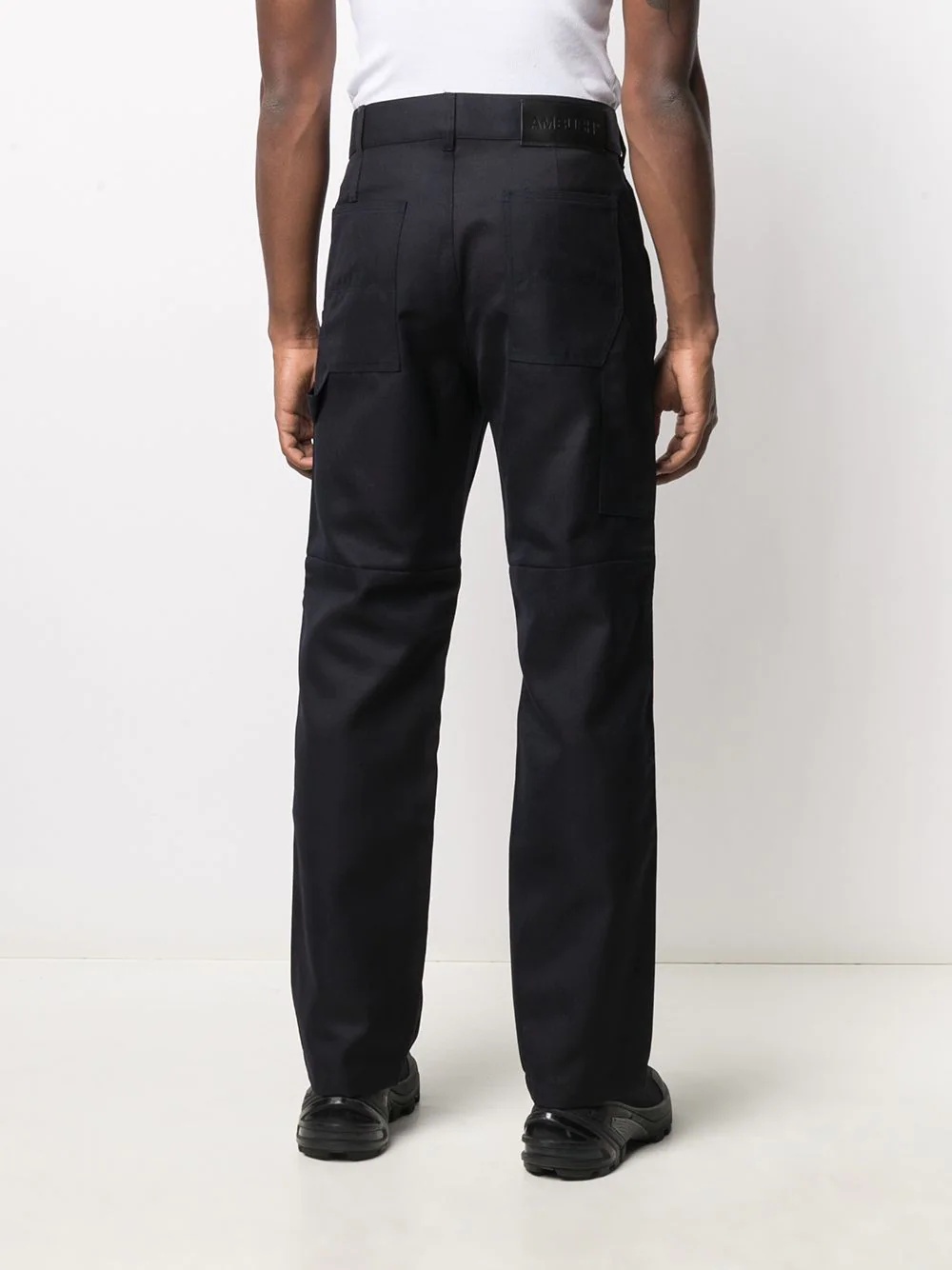 high-waist straight-leg trousers - 5