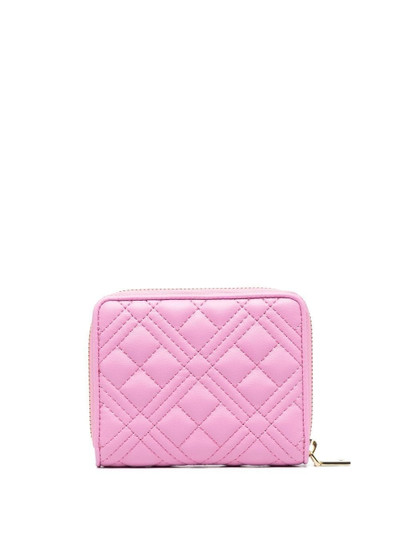 Moschino quilted zip-around wallet outlook