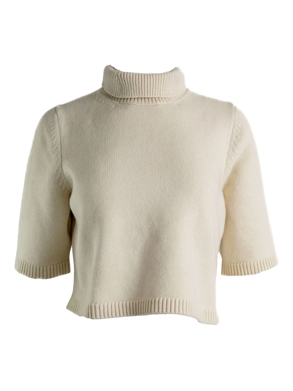 ribbed turtleneck sweater - 1