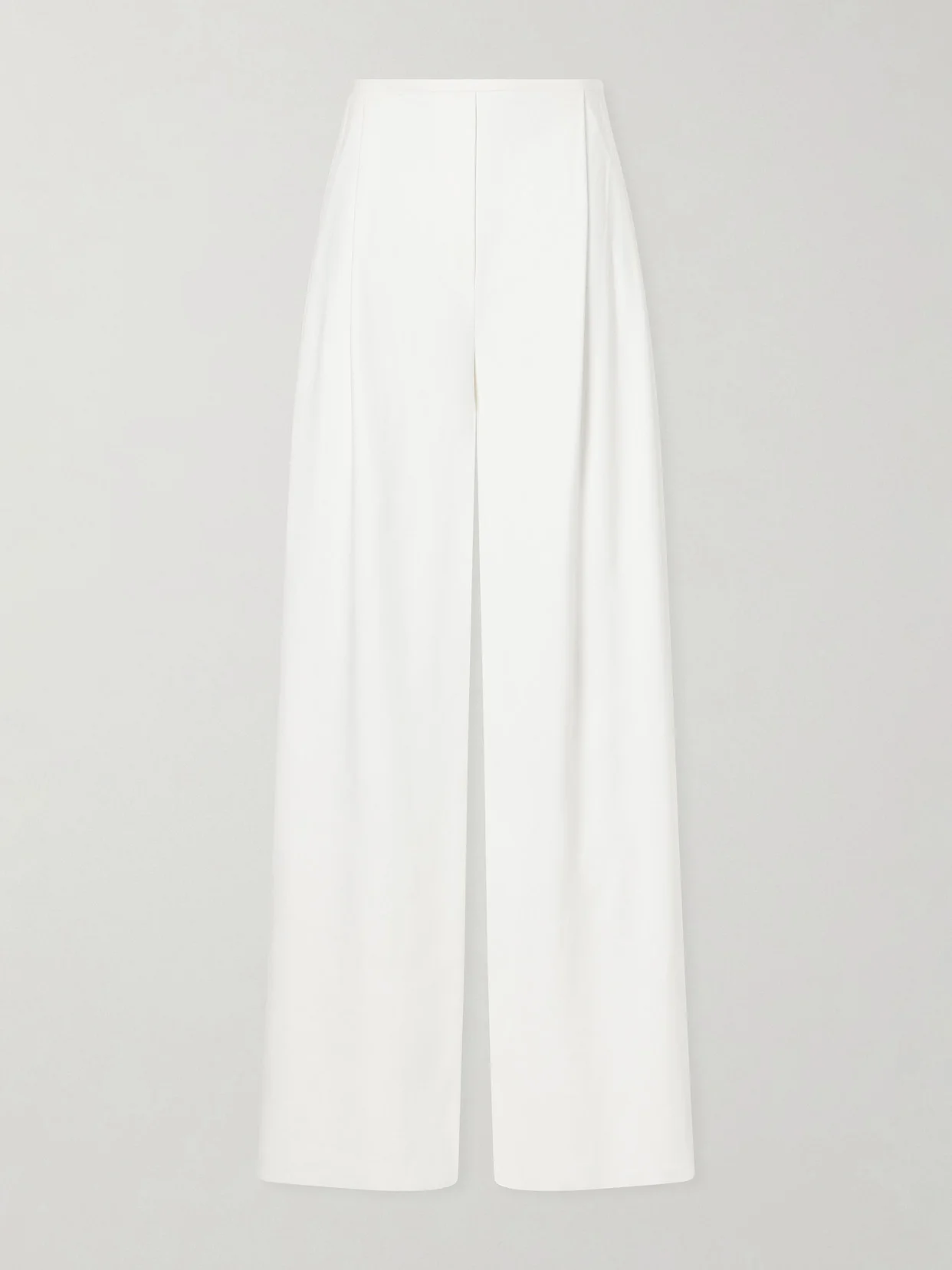 Pleated Woven Wide-leg Pants - 1