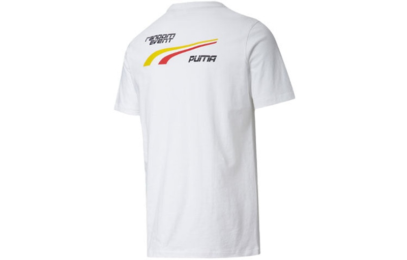 PUMA PUMA x Randomevent Tee 'White Black Yellow' 598068-02 outlook