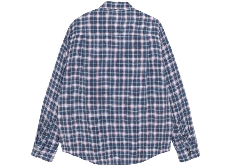Stüssy Stussy Plaid Matthew Printed Shirt Navy outlook