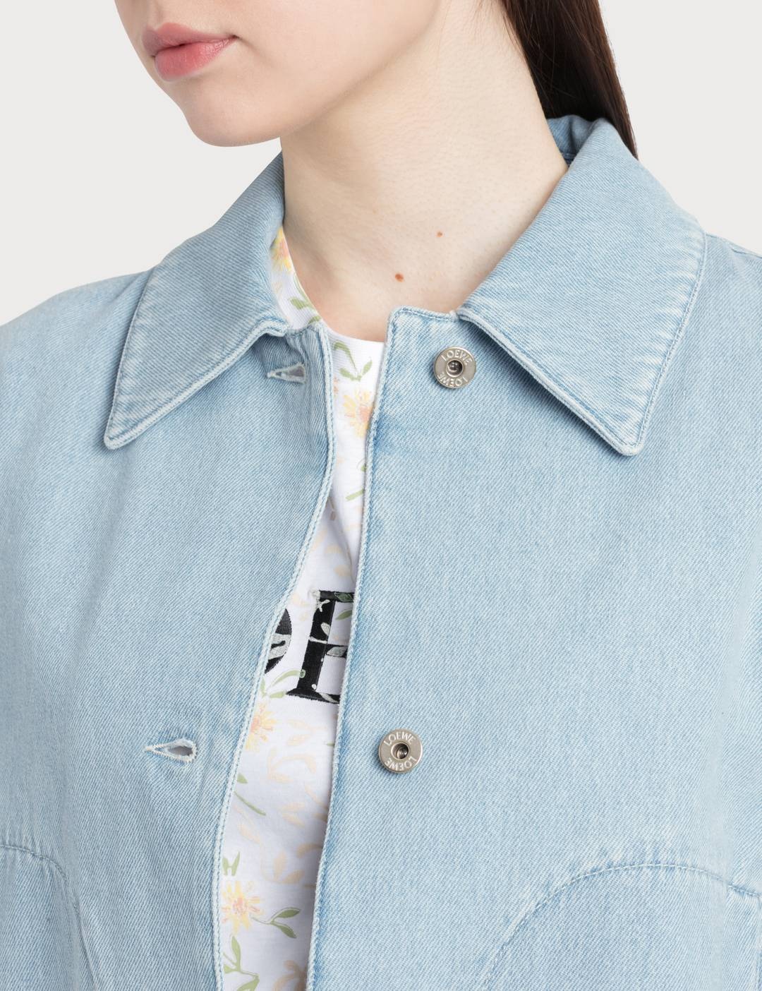 Denim Jacket Embroidered Cuffs - 3