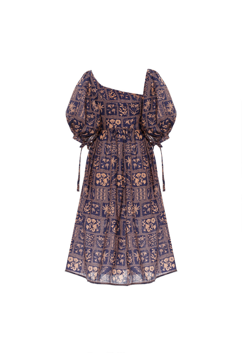 Mineira Ipanema indigo Midi Dress 3