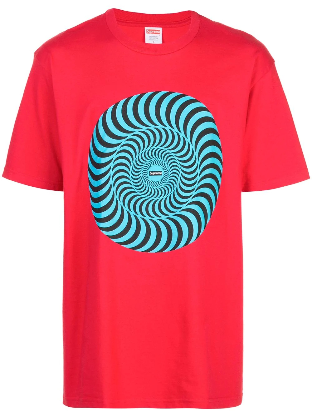 spiral print T-shirt - 1