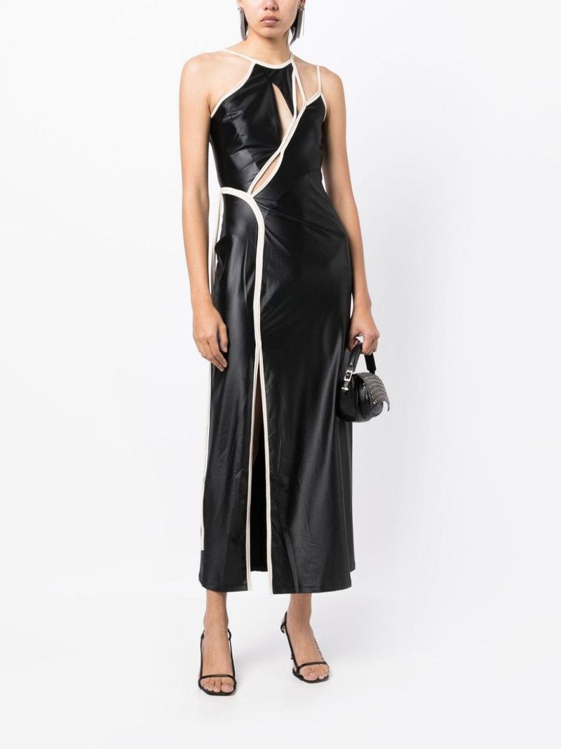 OTTOLINGER asymmetric halterneck dress outlook