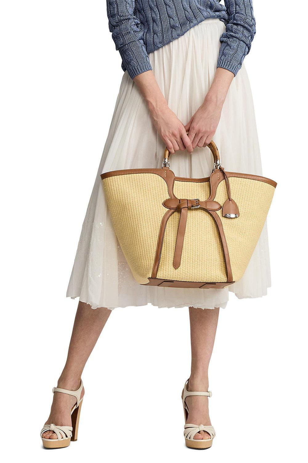 The Ralph Braided Raffia Large Tote - 4