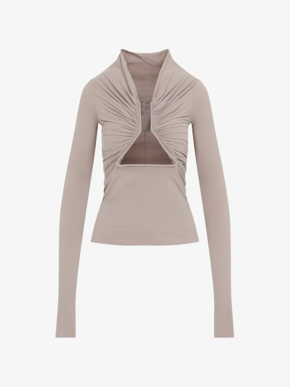 cut-out gathered top - 1