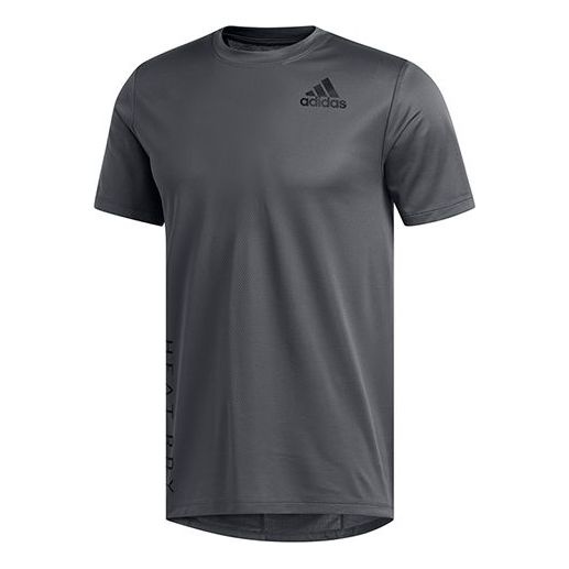 adidas Trg Tee H.Rdy Sports Training Short Sleeve Gray FM2100 - 1