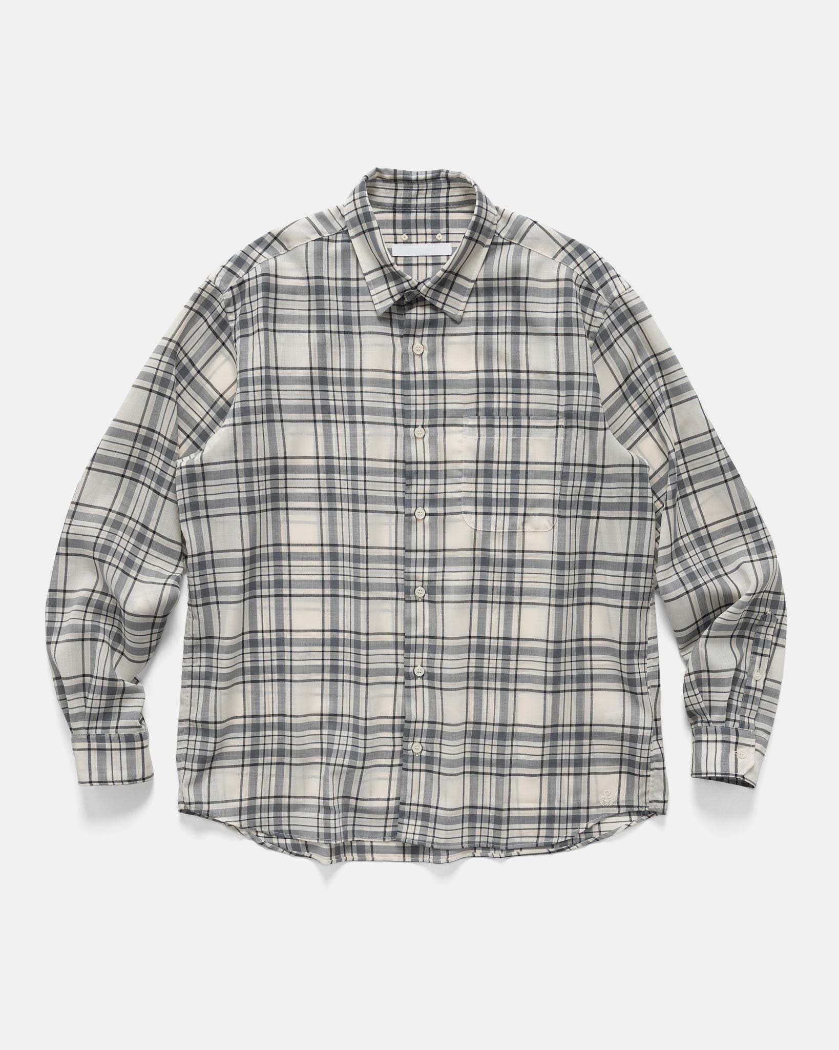 SOPHNET. Summer Wool Check Shirt White | havenshop | REVERSIBLE