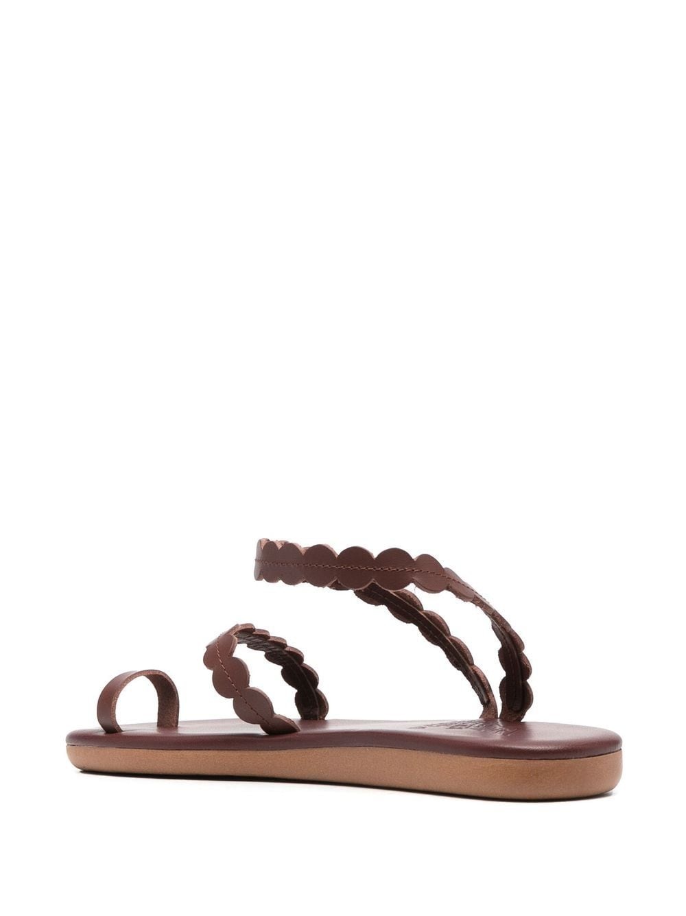 multi-strap leather sandals - 3