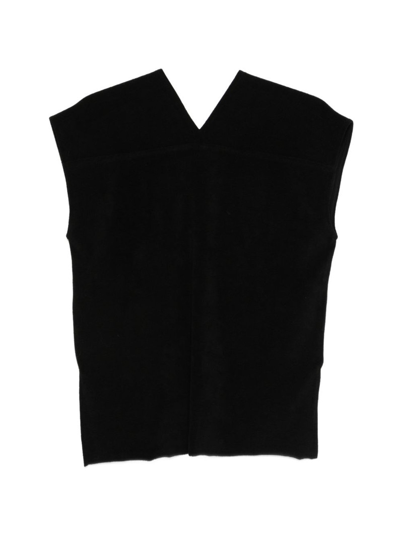 thom/krom V-neck sleeveless top outlook
