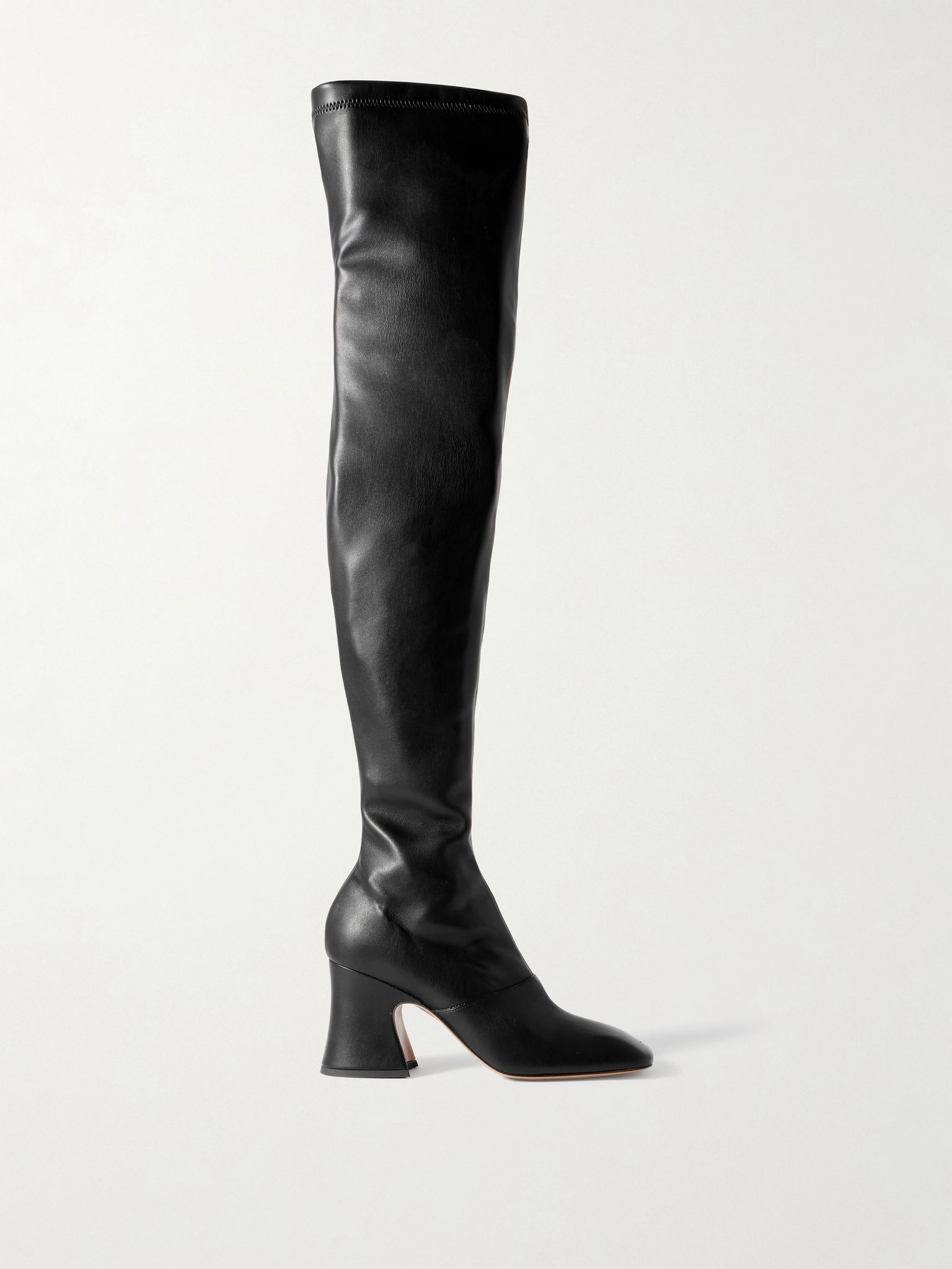 Janis leather over-the-knee boots Black - 1