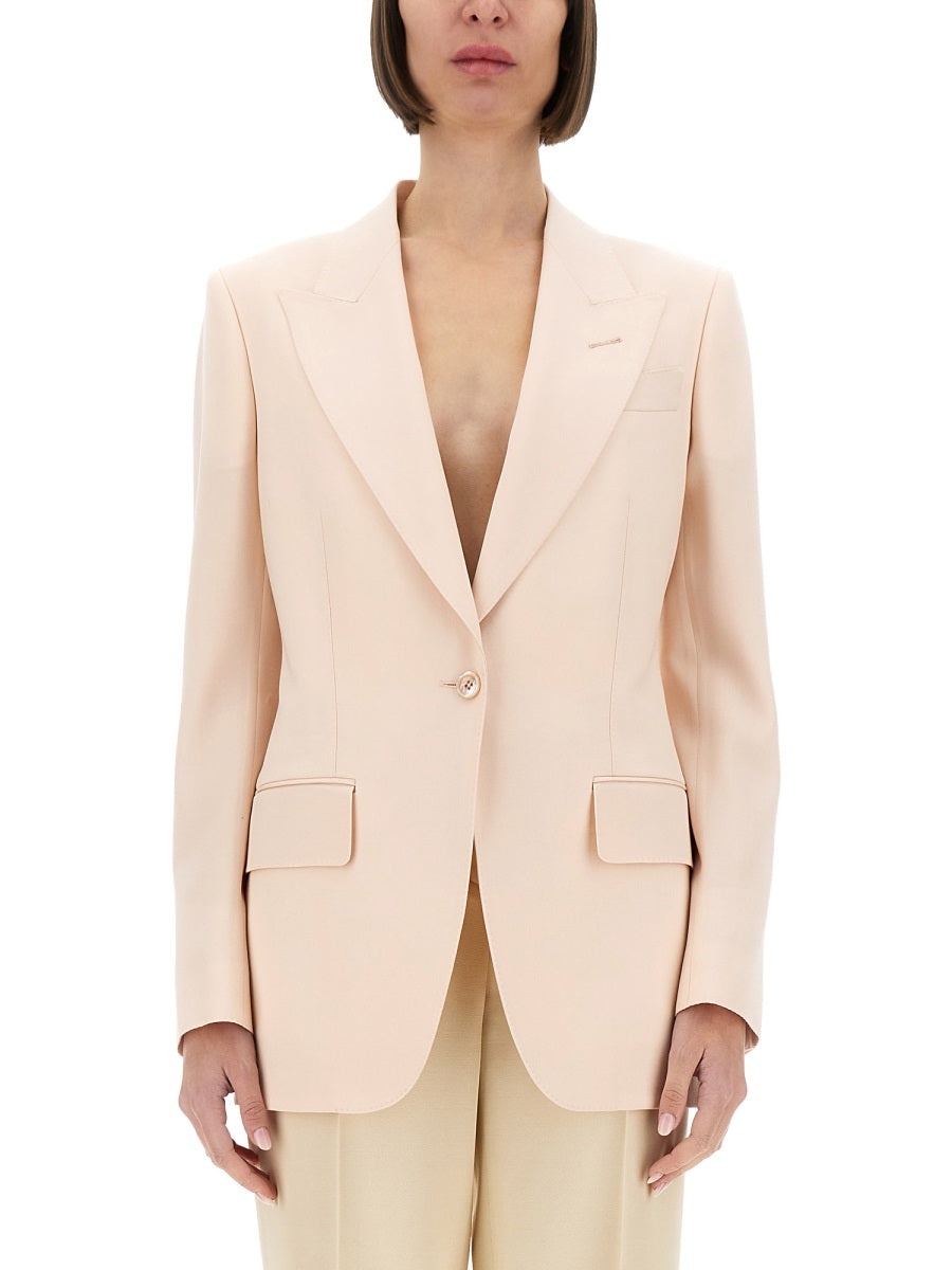 Tom Ford Women Single Breasted Wool Jacket - 1