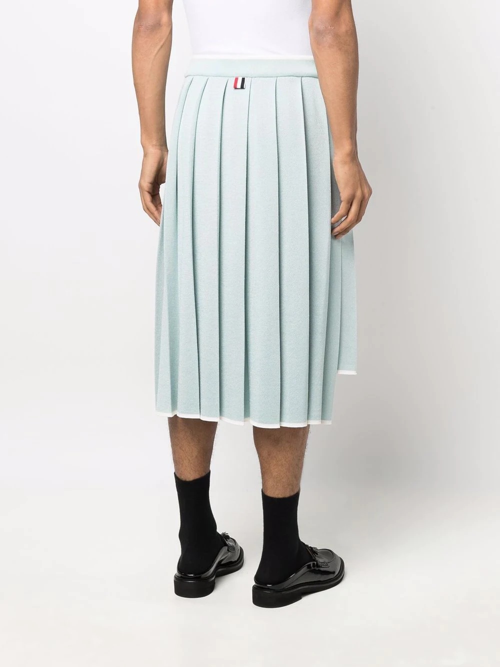 high-low pleated skirt - 4