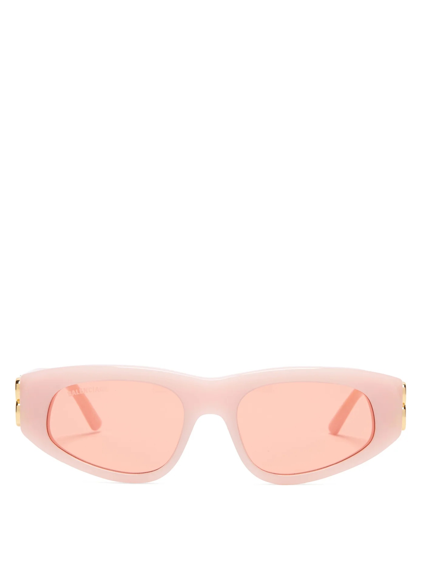 Oval acetate sunglasses - 1