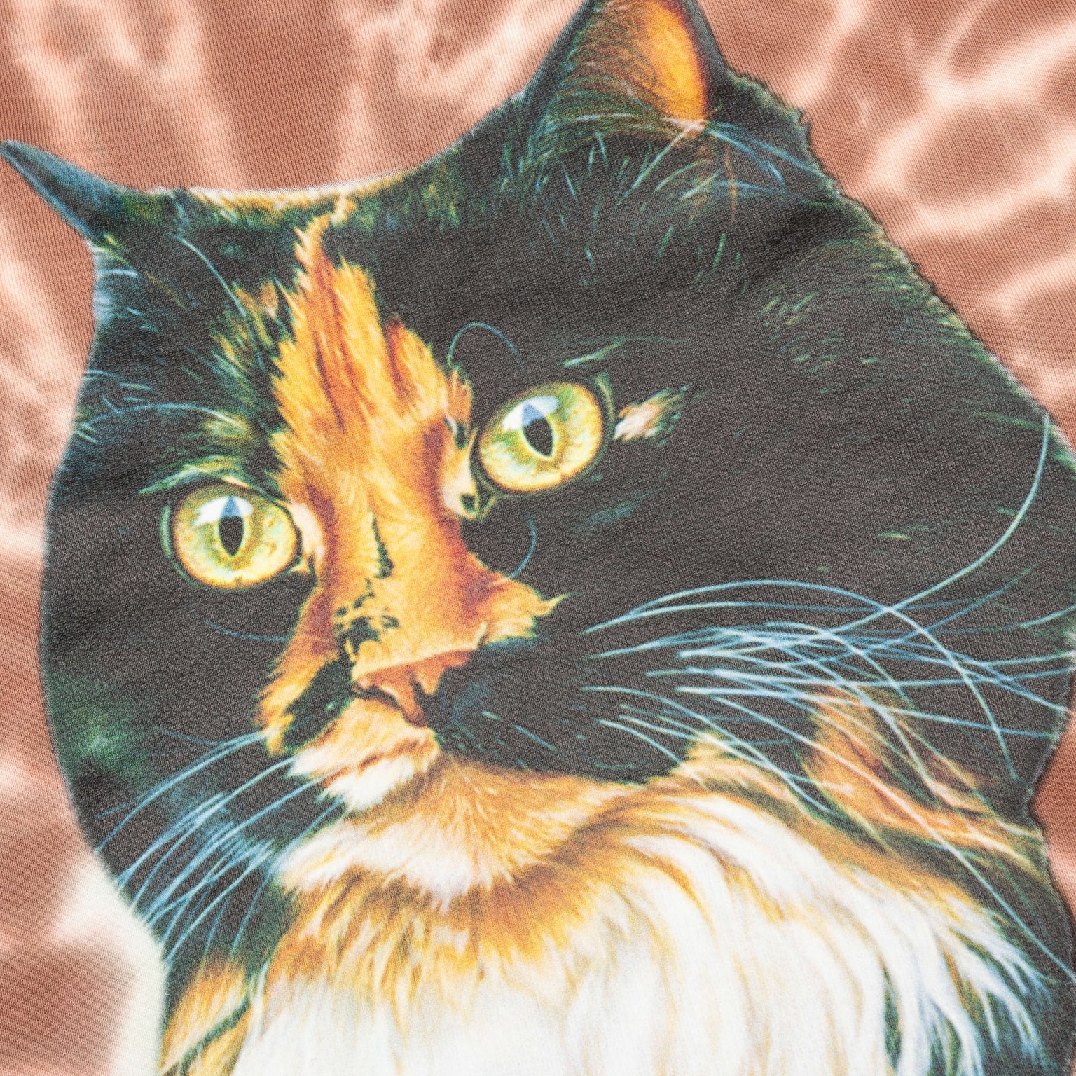 TIE-DYE CAT SWEATSHIRT - BROWN - 5