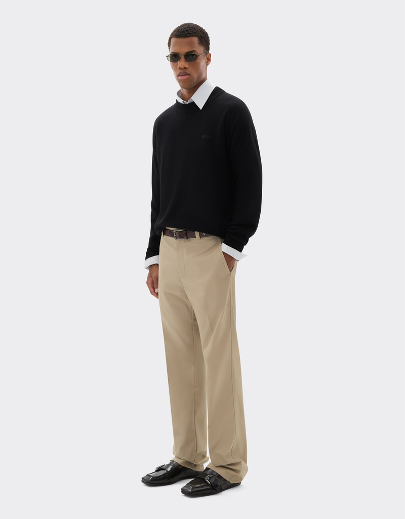 Jumper in wool and cashmere with logo 3
