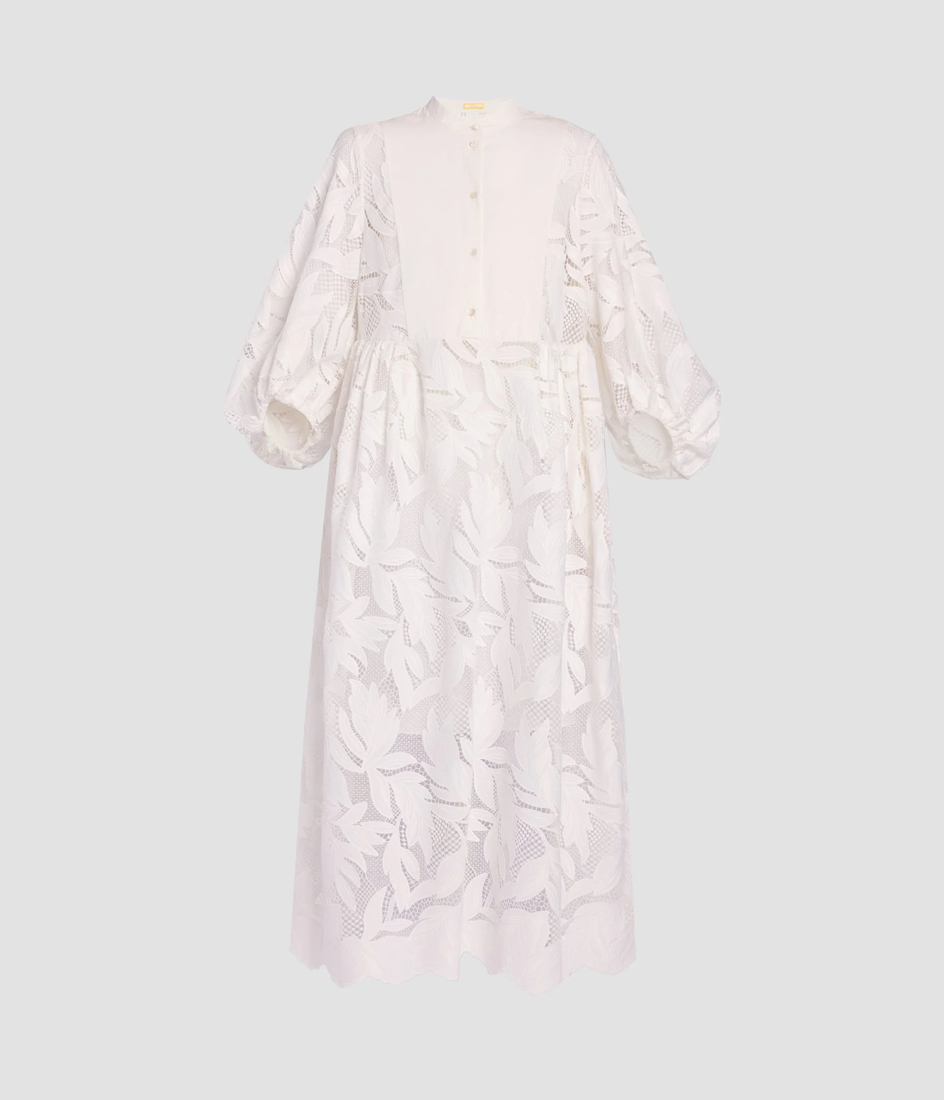 FLORAL CUTWORK MIDI DRESS - 1