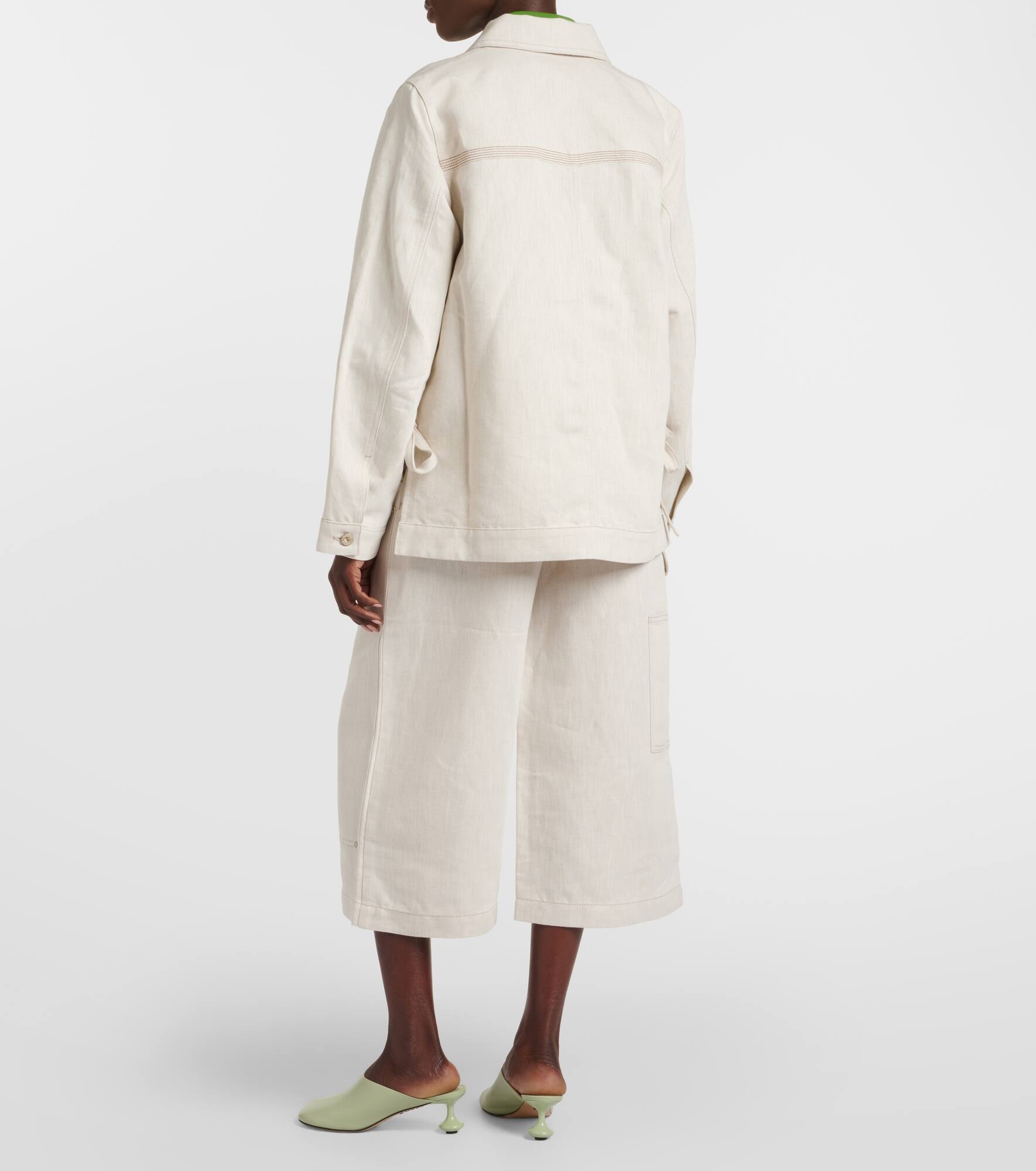 Cotton and linen jacket - 3