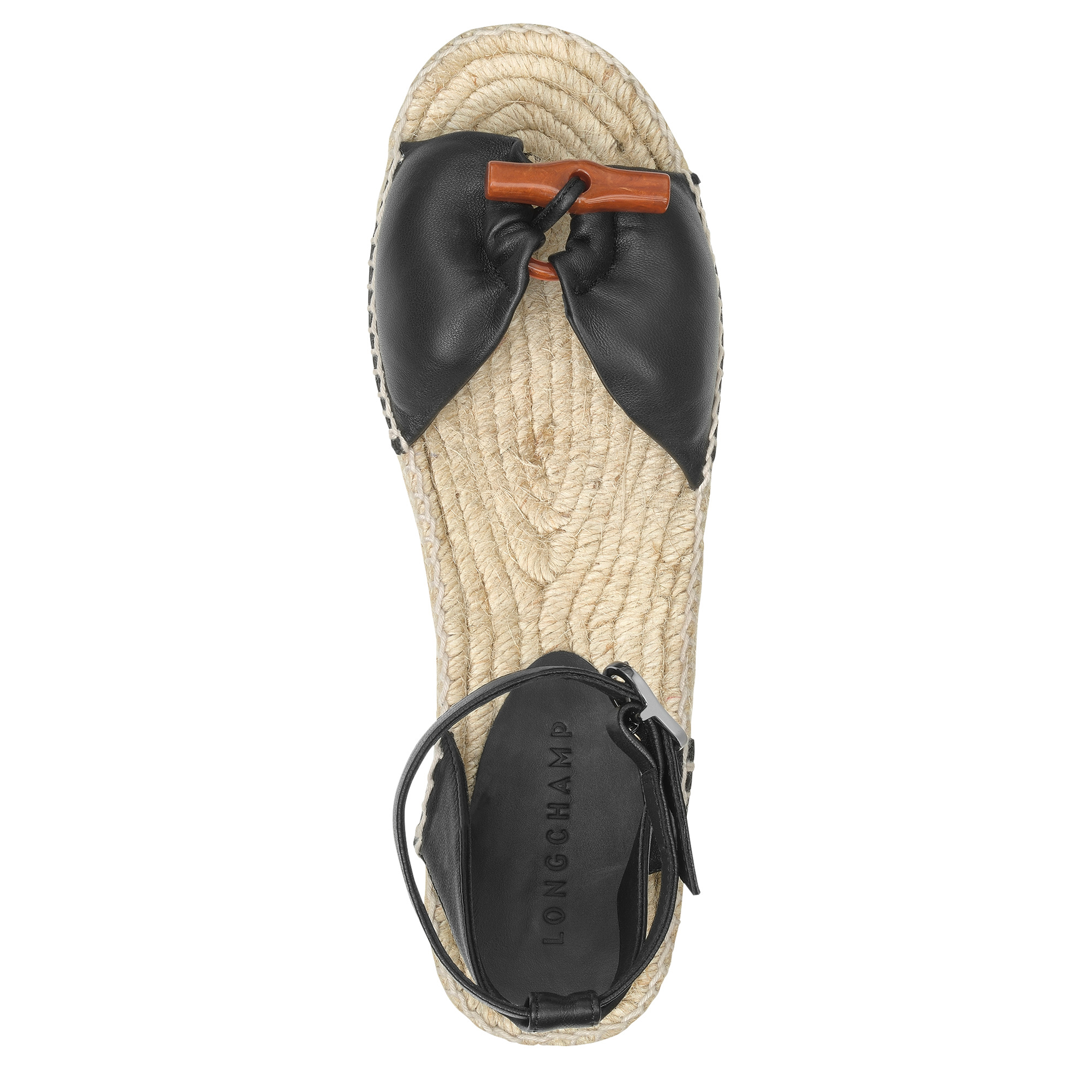 Roseau Wedge espadrilles Black - Leather - 3